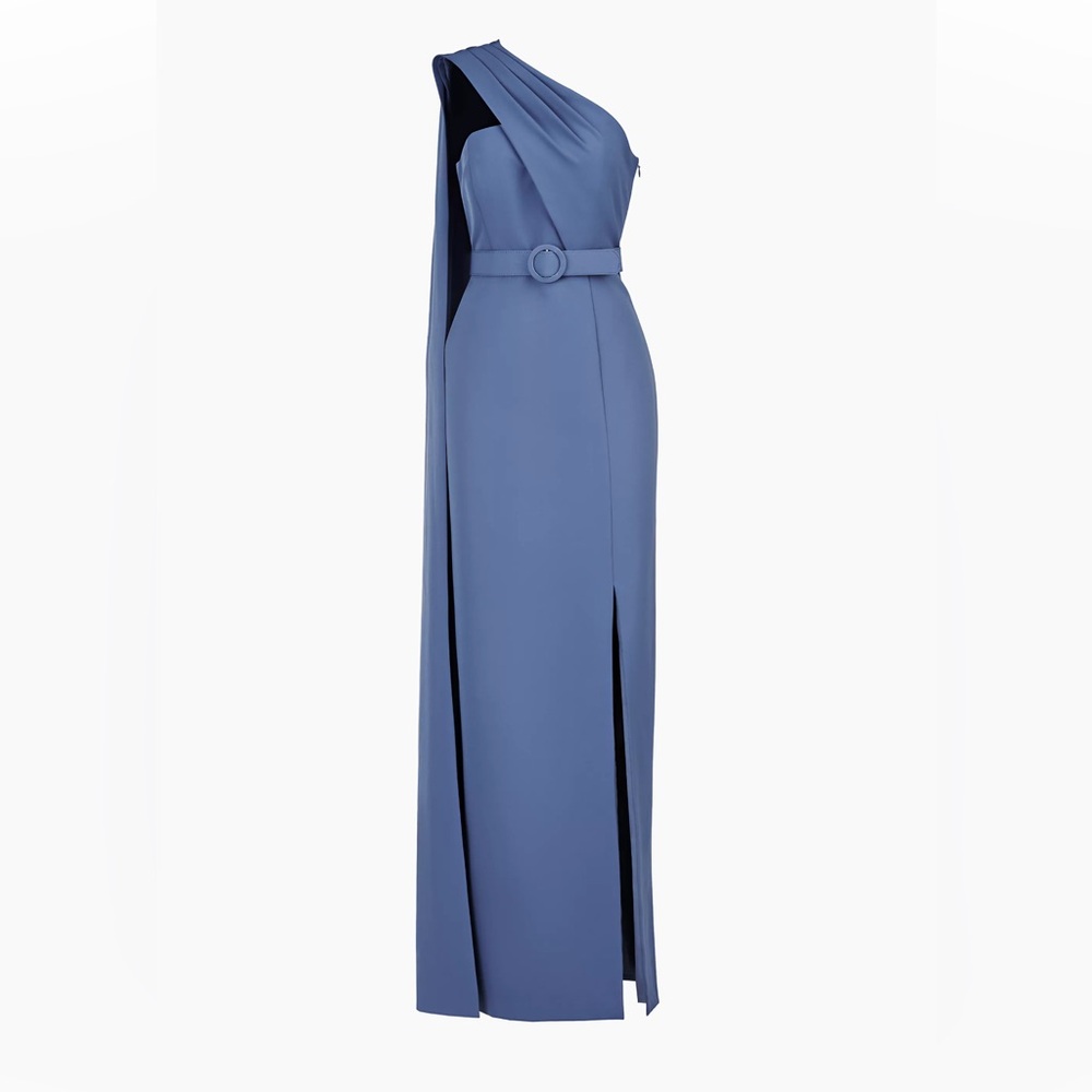 Kay Unger

Bowie Belted One-Shoulder Column Gown